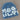 BLACK BEANIE WITH WHITE LETTERING - ROYAL BLUE SKY ACCENT
