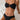 BLACK BIKINI SARONG SET SHEER ELASTANE FABRIC TEXTURE