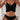 BLACK BIKINI SET SOLID COLOR TWO-PIECE