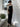 BLACK BOW DRESS: OFF SHOULDER COLOR BLOCK DESIGN