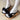 BLACK BOW PLATFORM SANDALS MAN MADE SLIP ONS