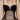 BLACK BUSTIER TOP WITH BLUE ACCENTS AND DOT PATCHWORK SHEER DESIGN
