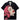 BLACK BUTTON-UP SHIRT WITH CRYING WOMAN GRAPHIC, REGULAR FIT
