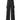 BLACK CARGO PANTS - MID WAIST STRAIGHT LEG WOVEN FABRIC DESIGN