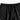 BLACK CARGO PANTS WITH WHITE TRIM - BLACK PARACHUTE PANTS