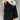 BLACK CARGO SHORTS WITH ELASTIC DRAWSTRING WAIST