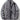BLACK CORDUROY PUFFER JACKET LOOSE FIT