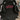 BLACK CREW NECK T-SHIRT RANDOM ALPHABET PRINT SLIGHT STRETCH