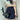 BLACK CROCODILE SHOULDER BAG WITH FIXED SHOULDER STRAPS