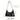 BLACK CROCODILE SHOULDER BAG WITH FIXED SHOULDER STRAPS