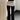BLACK CROP TOP AND FLARE LEGGINGS SET