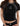 BLACK CROP TOP WITH GRAY TRIM - RAGLAN SHORT SLEEVE DESIGN - M - Sweetheart Supplies