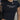 BLACK CROP TOP WITH TEXT - LACE SPLICED SHORT DESIGN