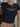 BLACK CROP TOP WITH TEXT - LACE SPLICED SHORT DESIGN