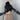 BLACK CROPPED OPEN-KNIT SWEATER FOR WOMEN