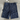 BLACK DENIM CARPENTER SHORTS - RAW BLUE DENIM STYLE