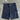 BLACK DENIM CARPENTER SHORTS - RAW BLUE DENIM STYLE