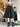 BLACK DENIM CULOTTES STRAIGHT FIT