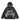 BLACK DENIM HOODIE WITH 03 GRAPHIC LONG SLEEVE HALF PLACKET DESIGN
