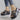 BLACK DENIM PLATFORM WEDGE SANDALS Y2K MAN MADE