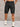 BLACK DENIM SHORTS FRAYED HEM WITH MEDIUM STRETCH FABRIC
