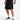 BLACK DENIM SHORTS WASHED FINISH