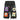 BLACK DENIM SHORTS WITH CROCHET PATCHES - STYLISH PATCH JORTS - short | Sweetheart Supplies