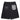 BLACK DENIM SHORTS WITH WHITE STITCHING: COTTON BLEND AESTHETIC
