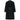 BLACK DOUBLE-BREASTED OVERCOAT MODEL BEHAVIOR LONG COAT