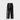 BLACK DRAWSTRING PANTS WITH PATTERNED SIDE STRIPES - PERFECT FIT COTON AVEC