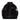 BLACK FAUX FUR JACKET WITH LONG SLEEVE AND STAND COLLAR