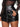 BLACK FAUX LEATHER MINI SKIRT ZIPPER CLOSURE
