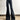 BLACK FLARE CARGO PANTS LOW RISE COTTON