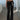 BLACK FLARE PANTS LOW RISE KNIT