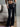 BLACK FLARE PANTS LOW RISE KNIT