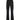 BLACK FLARED CARGO PANTS WITH ZIPPER DETAILS DURABLE COTTON CASUAL