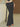 BLACK FLARED PANTS WITH TIE - SLIM FIT STREET STYLE
