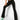 BLACK FLARED TROUSERS WITH CRISSCROSS WAIST - BLACK FLARED TROUSERS