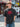 BLACK FLOWER T-SHIRT VINTAGE CARTOON CREW NECK