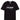 BLACK FUTURISTIC LOGO T-SHIRT CREW NECK COTTON