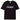 BLACK FUTURISTIC LOGO T-SHIRT CREW NECK COTTON