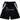 BLACK GEOMETRIC ATHLETIC SHORTS MENS LOOSE FIT
