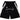 BLACK GEOMETRIC ATHLETIC SHORTS MENS LOOSE FIT