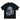 BLACK GRAPHIC PRINT SHORT SLEEVE T-SHIRT WITH ROUND COLLAR AND LOOSE FIT