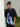 BLACK GRAPHIC SHORT SLEEVE ROUND COLLAR CASUAL LOOSE-FIT T-SHIRT