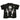 BLACK GRAPHIC T-SHIRT CREW NECK DESIGN