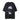 BLACK GRAPHIC T-SHIRT TRENDY CASUAL SHORT SLEEVE COTTON BLEND