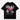 BLACK GRAPHIC T-SHIRT UNISEX STREETWEAR COTTON BLEND