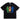 BLACK GRAPHIC TEE SHIRT WITH UNIQUE SHIRT AURA DESIGN