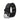 BLACK GROMMET CANVAS BELT DOUBLE PRONG BUCKLE